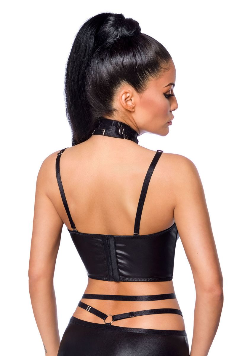 Harness-Wetlook-Set mit Rock Harness-Wetlook-Set mit Rock