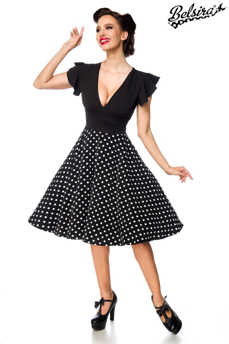 elegantes Retrokleid schwarz-weiss 1-50215-010 elegantes Retrokleid schwarz-weiss 1-50215-010