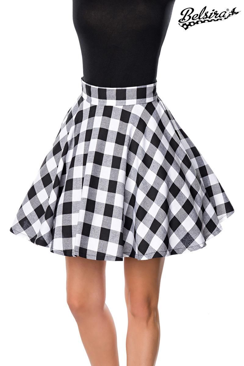 kurzer Swing-Rock schwarz-weiss 1-50060-010 kurzer Swing-Rock schwarz-weiss 1-50060-010