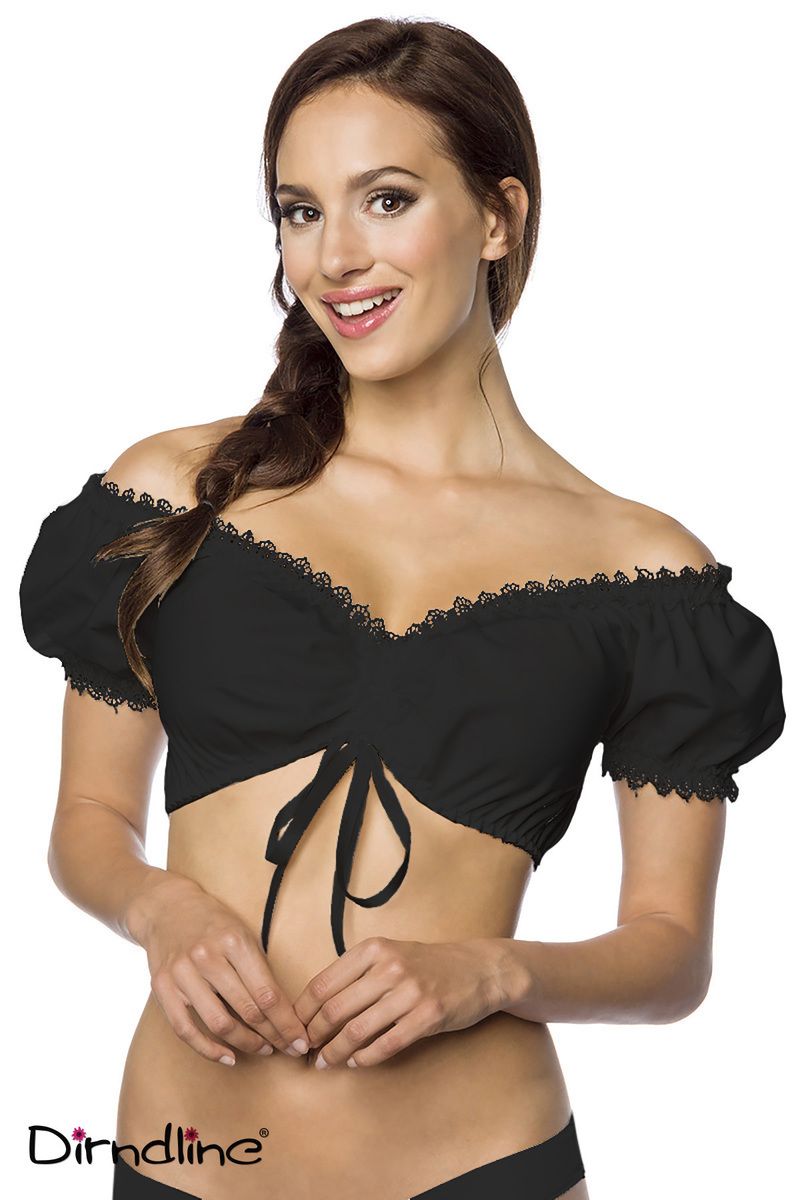 schulterfreie Dirndlbluse schwarz 1-70046-002 schulterfreie Dirndlbluse schwarz 1-70046-002