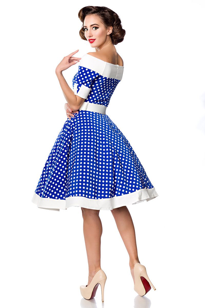 schulterfreies Swing-Kleid schulterfreies Swing-Kleid